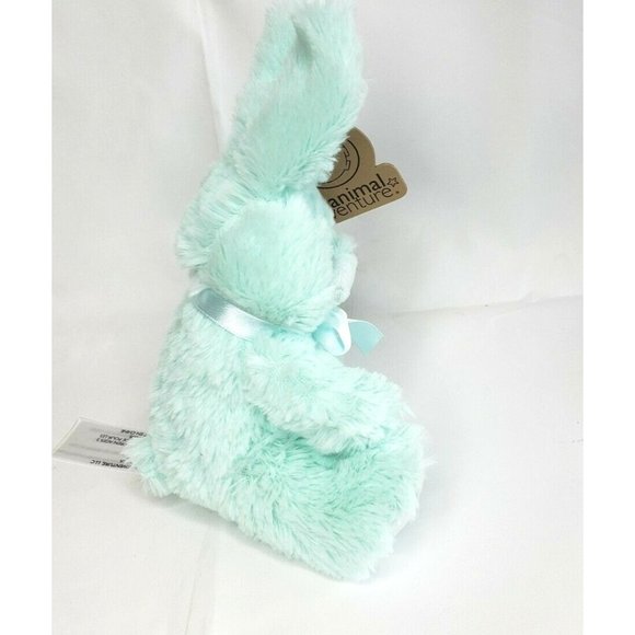 Animal Adventure Daisy Bunny Plush Mint Green Cuddle Bunny  8" - Picture 2 of 12